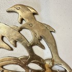 Solid Brass Dolphins Wall Key Hanger With Five Hooks Made In Taiwan