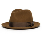 Felt Fedora Hat With Bow Tie - Trendy Finery Series For Women men