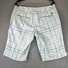 Adidas Clima Lite Performance Golf Dress Shorts Women 10 32 Window Pane Sports