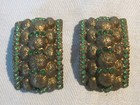 Pair Of Ornate Art Deco Ladies Shoe Buckles Or Shoe Clips  Antique Vintage