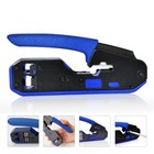 Network Ethernet Lan Tool Set Kit Rj45 Cat5 Cat6 Cable Tester Crimping Crimper