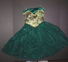 New Ballet Lyrical Dance Costume Chiffon Skirt Gold Tinted Velvet Child ladies