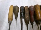 15 Vintage Wooden Handled Scratch Awls