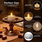 24pcs Flameless Tea Lights Candles With Remote Timer  Led 24pcs-tea Lights