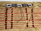 Antique Late 1800 s Sioux Teepee Bag Or Saddle Bag W  Quill   Beaded Decorations