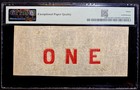 1862  1 Charleston South Carolina Civil War  Low Serial    Obsolete Banknote Pmg