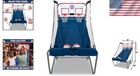 Dual Player Arcade Basketball Game - Electronic Scoring   7 Basketballs Included