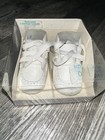 Vintage Baby Nursery Rhyme Solid White Leather Walker Shoes Nib