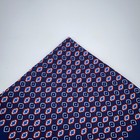Eton Pocket Square Mens One Size Blue Red Geometric Silk Business Formal Nwt