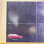 1993 Honda Accord Wagon 2 Page Vintage Print Ad Red Station Wagon Auto Art