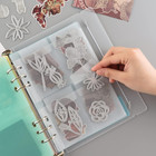 10 Sheet Binder Pockets Inserts With Four Pockets A5 Size 6 Hole Binder Folder F