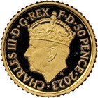 2023 Great Britain King Charles Coronation 1 40oz Gold 50 Pence Ngc Pf69 Ucam
