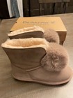 Nwt Bearpaw Liv Winter Boots Shoes 8 Taupe Suede Beige