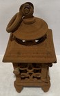 Japanese Style Pagoda Hanging Garden Lanterns Cast Iron 13    Tall Vintage Heavy