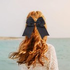 Jumbo Bow Clip With Tails