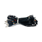 13 Cable Harness Snake Black Cables For Roland Alesis Drum Modules