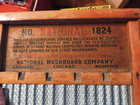 Vintage National Atlantic Washboard Co No 1824 Memphis Chicago Saginaw Usa Nice