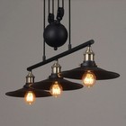 Vintage Industrial Pulley Pendant Lighting Loft Kitchen Island Light Fixture