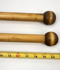 Drum Tippers Beaters Set Of 2 Solid Wood 20 5  Knob Sticks 1 Lb Ea Irish Bodhran