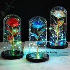 Forever Galaxy Rose In Glass Dome Eternal Led Light Flower Valentine s Day Gift