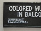 Historical Cast Iron Segregation Sign   Plate July 31
