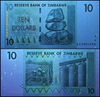 Zimbabwe 10 Dollars  2007  P-67  Used