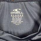 Oneill Mens Rash Guard Xl Black Short Sleeve Upf 50  Sun Protection Swim Shirt
