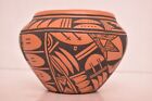 Vtg Hopi Pottery Large Olla Polychrome Pot Jug Vase Signed Native American 7 