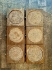 Vintage Catalina 6-coaster Set With Lidded Holder Wood Cork Mid-century Modern