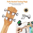 Ukulele Soprano Mahogany 21 Inch Professional Acoustic Ukelele Four String Wo   