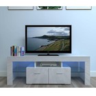 High Gloss Tv Stand Cabinet Unit W  Led Light Entertainment Center For 60  Tv