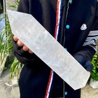 6 24lb Natural Clear White Crystal Obelisk Crystal Energy Column Reiki Healing