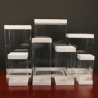 2 10pcs Wedding Party Favour Clear Pvc Box Bomboniere Doll Gift Display Boxes