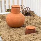 Dripping Springs Ollas Large Clay Watering Pot  Clay Garden Irrigation  2 9 Gal