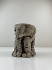 Vintage Ceramic Elephant Shaped Plant Holder Pot Planter Pottery Vase Kitschy  