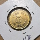 miners Club ely  Nevada  5   trade Token saloon bar 