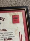Cock Of The Walk-  Pensacola Florida Menu etc  Framed   Perm  Closed In 2016