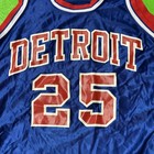Vintage Detroit Basketball Jersey Size 44 Game Worn Pistons Or Mercy Nba Ncaa