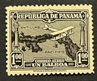 Travelstamps  1930 Panama Air Mail Stamps Scott  c14 - 1 00 Balboa Mint Mogvlh