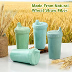 4 Packs Sippy Cups For Toddlers Kids Reusable Plastic Spill Proof Cups Blue