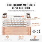 Heat Exchanger 5 x 12  50 Plates Brazed Plate Water Heating Snow Melting Beer