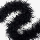 Black 3-ply Ostrich Feather Boa