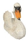 Large White Swan Figurine 20    Resin Statue Detailed Feathers Decor