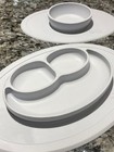 Ezpz Mat 100  Silicone Suction Baby Plate With Placemat And Baby Bowl - Grey