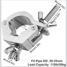 4 Pack Stage Lighting Clamps  220lbs Heavy Duty Aluminum Truss Clamp For 30-36m