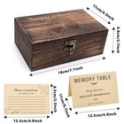 Wooden Share Love   Memories Box With 50 Pcs Share A Memory Cards For Celebra   