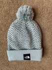 The North Face Chevron Pom Beanie Youth Hat Nf0a4vtd Jadeite Green 