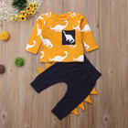 Toddler Kids Baby Boy Romper Shirt Tops long Pants Kids Outfits Clothes 2pcs Set