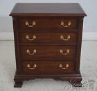 L66500  Pair Henkel Harris Model 116 Mahogany 4 Drawer Nightstands