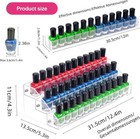 3 Tier Acrylic Nail Polish Organizer Rack Clear Display Stand Holds 36 Bottles